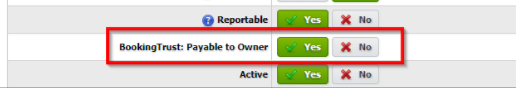 BookingTrust Payable to Owner setting